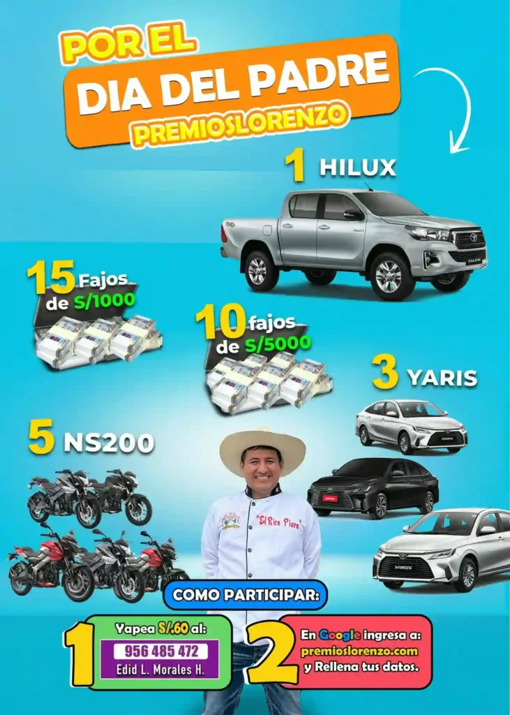 Rico Piura Rifa Dia del Padre 2025